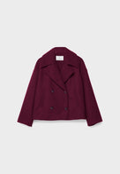 Jitske - Chic Short Peacoat Coat with Double Button Closure
