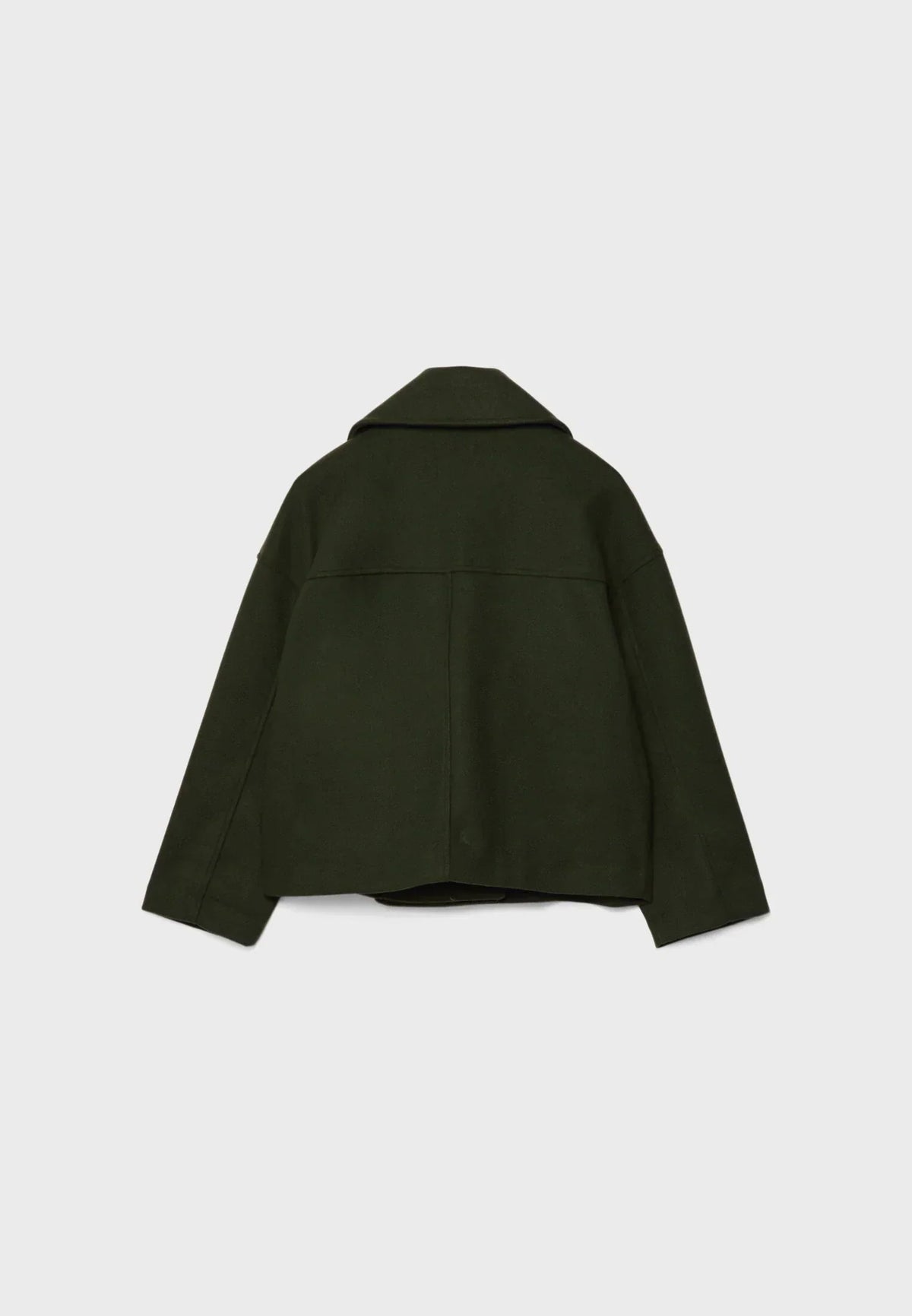 Jitske - Chic Short Peacoat Coat with Double Button Closure