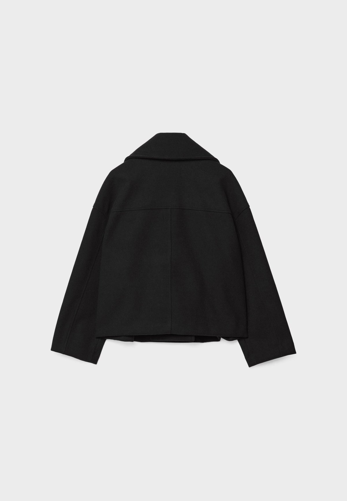 Jitske - Chic Short Peacoat Coat with Double Button Closure