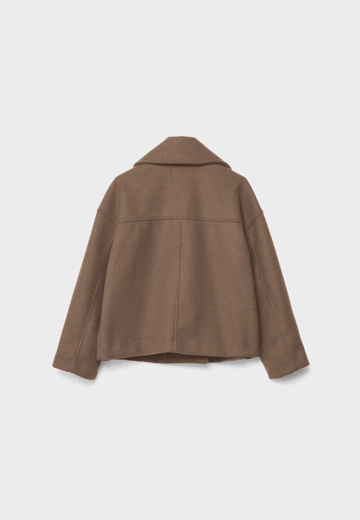 Jitske - Chic Short Peacoat Coat with Double Button Closure