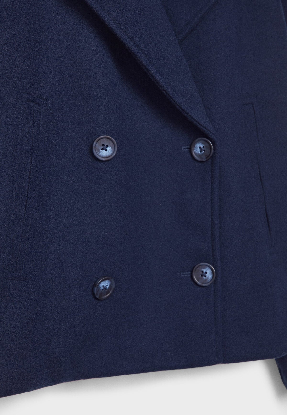 Jitske - Chic Short Peacoat Coat with Double Button Closure