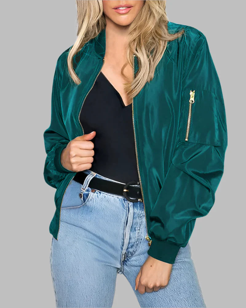 Classic Bomber Jacket for Women