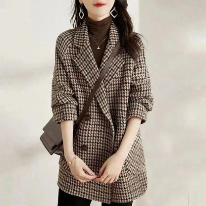 Classic Double-Breasted Women's Coat