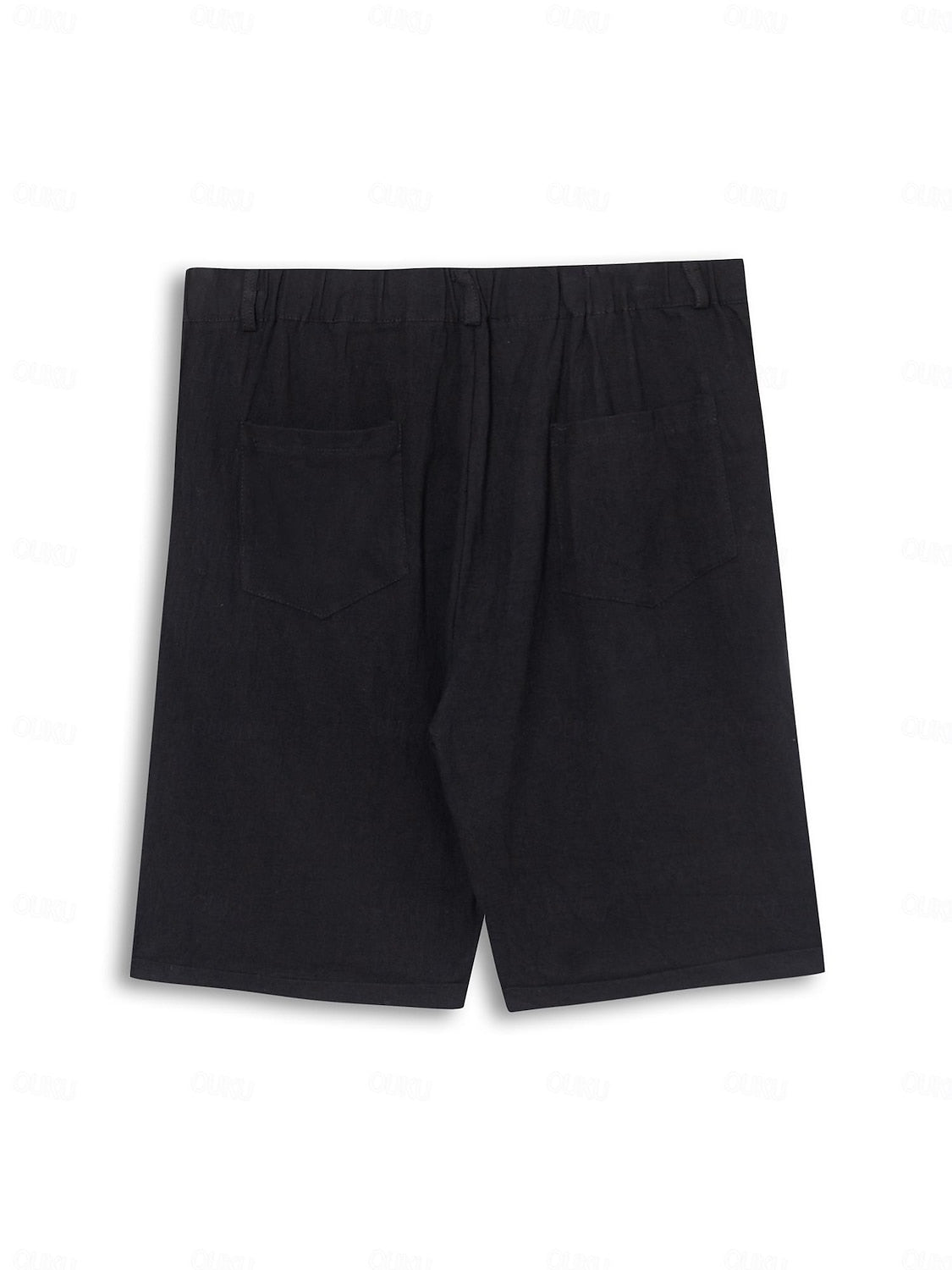 Classic Linen-Cotton Shorts for Men