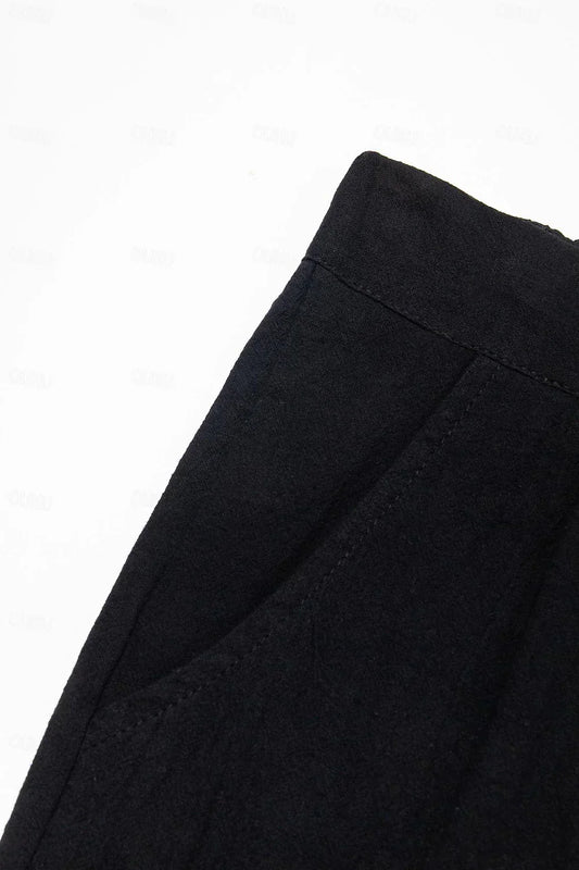 Classic Linen-Cotton Shorts for Men