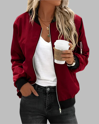 Classic Bomber Jacket for Women – Timeless Style and Comfort