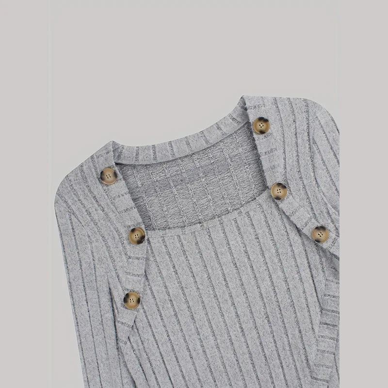 Claudia | Asymmetrical Ribbed Cardigan