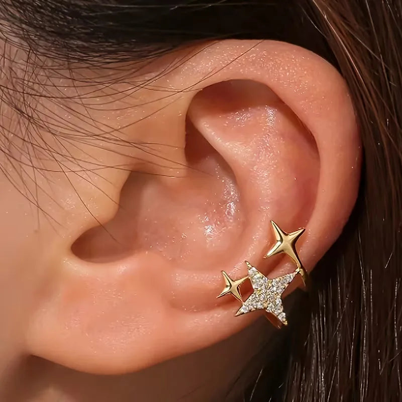 Clip-on Earrings with Stones