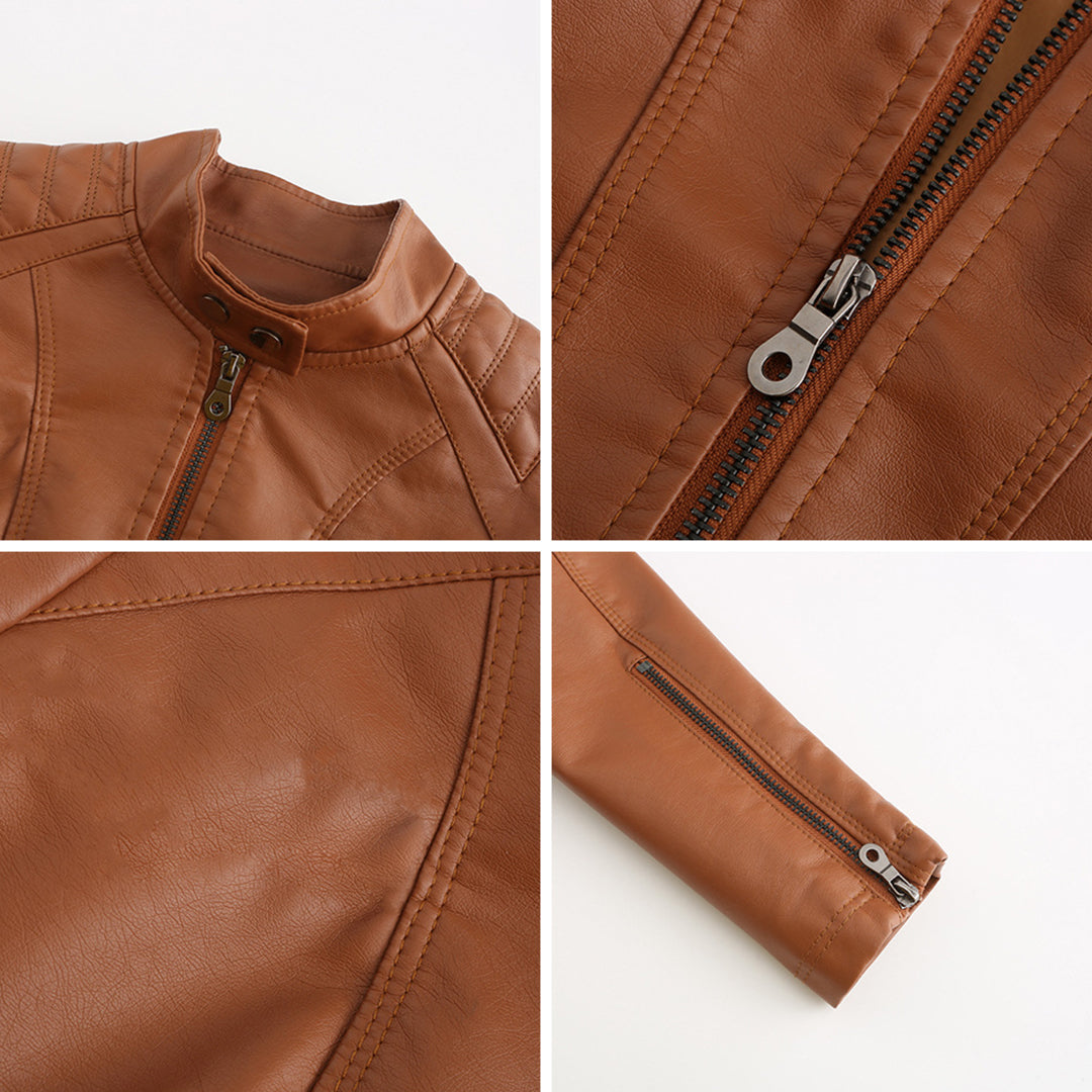 Leather Jacket for Women - Morgan