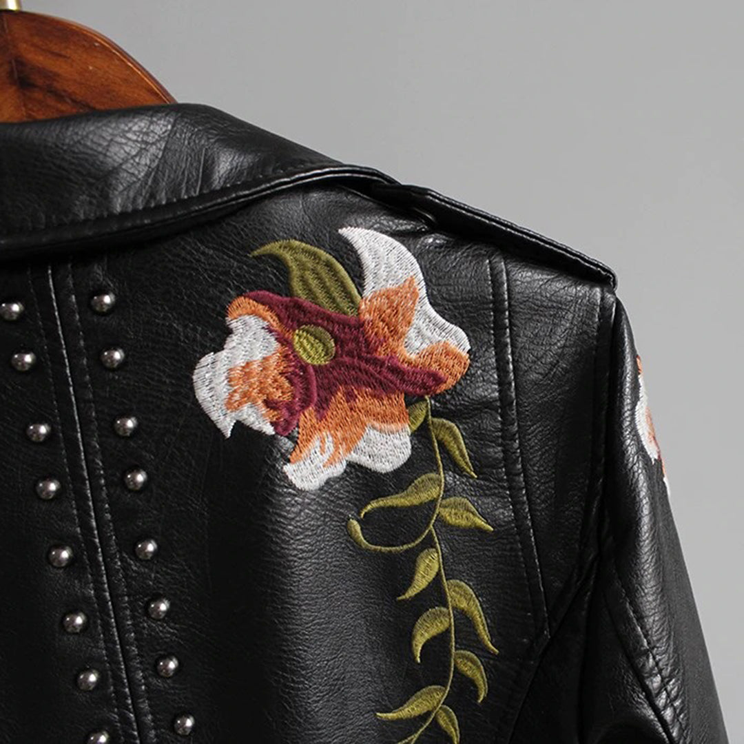 Lucina - Women's Jacket with Floral Print
