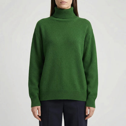 Ribbed Turtleneck Sweater – Casual Long Sleeve Style