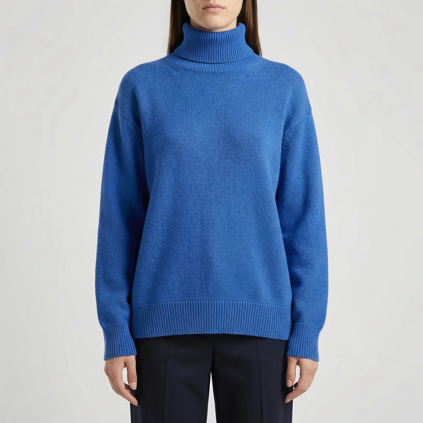 Ribbed Turtleneck Sweater – Casual Long Sleeve Style