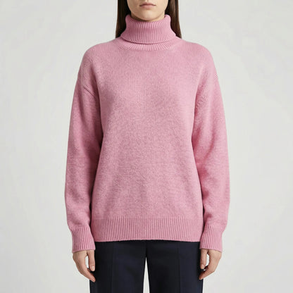 Ribbed Turtleneck Sweater – Casual Long Sleeve Style
