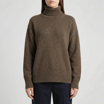 Ribbed Turtleneck Sweater – Casual Long Sleeve Style