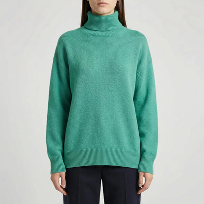 Ribbed Turtleneck Sweater – Casual Long Sleeve Style