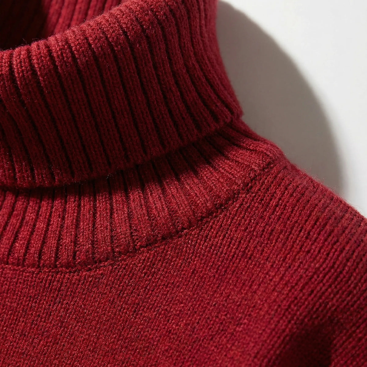 Geribbelde coltrui – casual stijl met lange mouwen