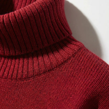 Ribbed Turtleneck Sweater – Casual Long Sleeve Style