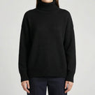 Geribbelde coltrui – casual stijl met lange mouwen