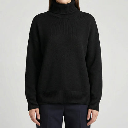 Ribbed Turtleneck Sweater – Casual Long Sleeve Style
