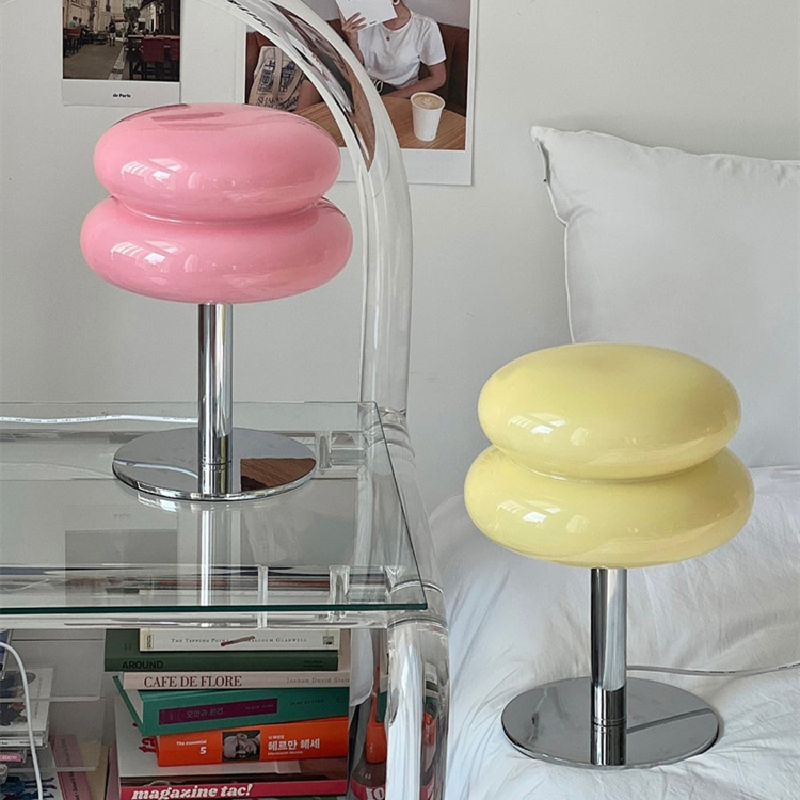 Colored Glass LED Table Lamp