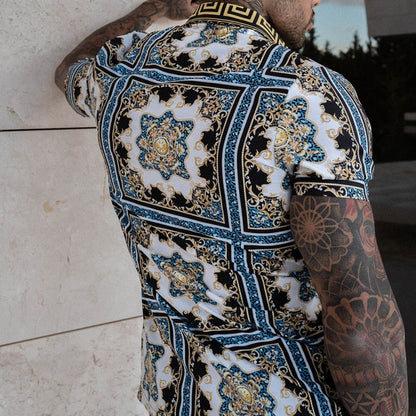 Colorful Hawaiian Two-Piece Clothing Set for Men - Mauricio