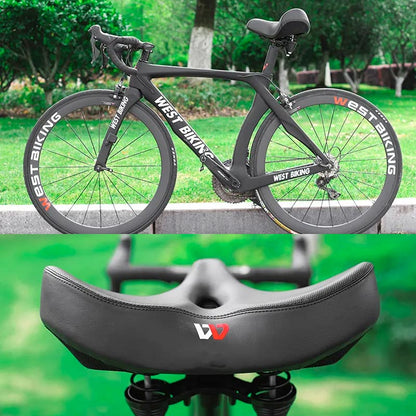 Comfortable Extra Wide Bicycle Saddle Against Saddle Pain
