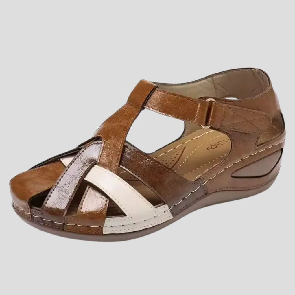 Comfortable Leather Sandals with Arch Support for Women