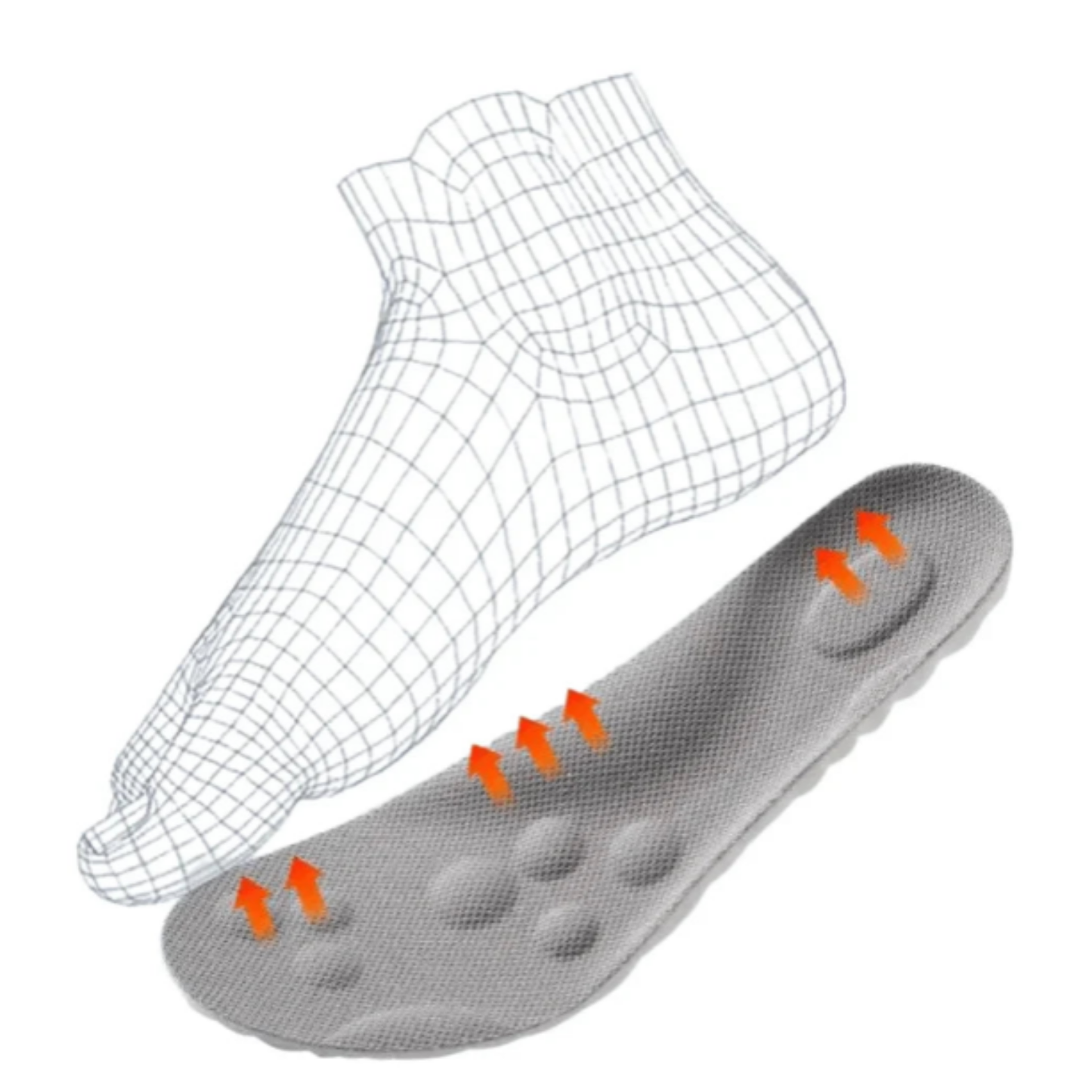Comfortable Orthopedic 4D Insoles