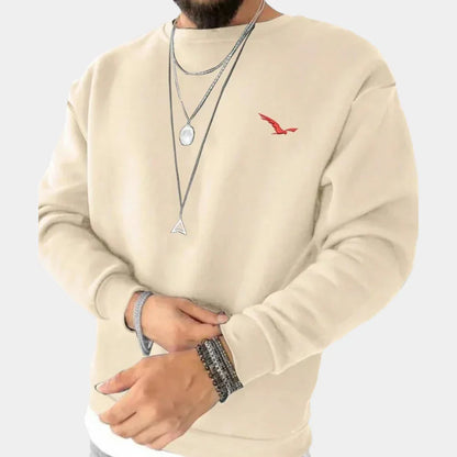 Comfortable and Stylish Men's Sweater Made of Soft Cotton Blend