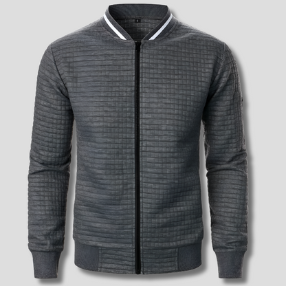 Comfortable and warm men's zip-up sweater