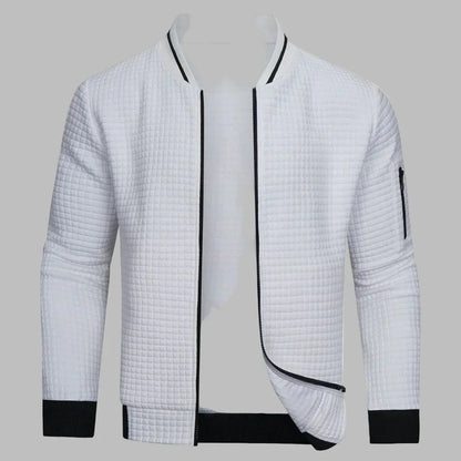 Comfortable and warm men's zip-up sweater