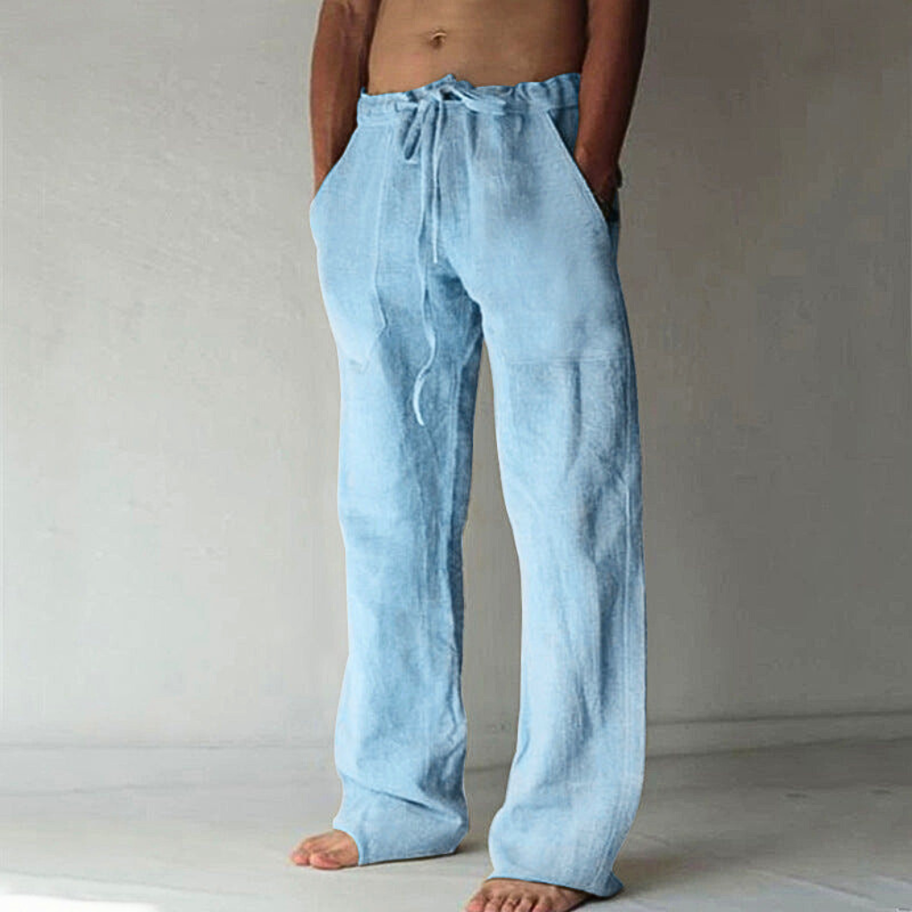 Comfortable casual clothing with high waist and drawstring