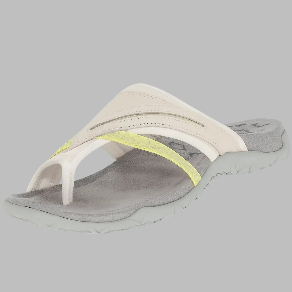 Comfortable slippers with cross straps