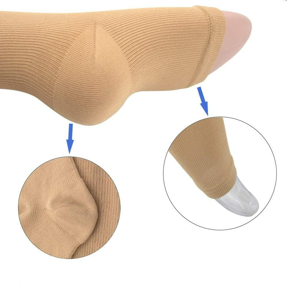 Comfortable support stockings with zipper