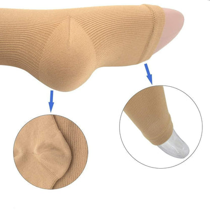 Comfortable support stockings with zipper