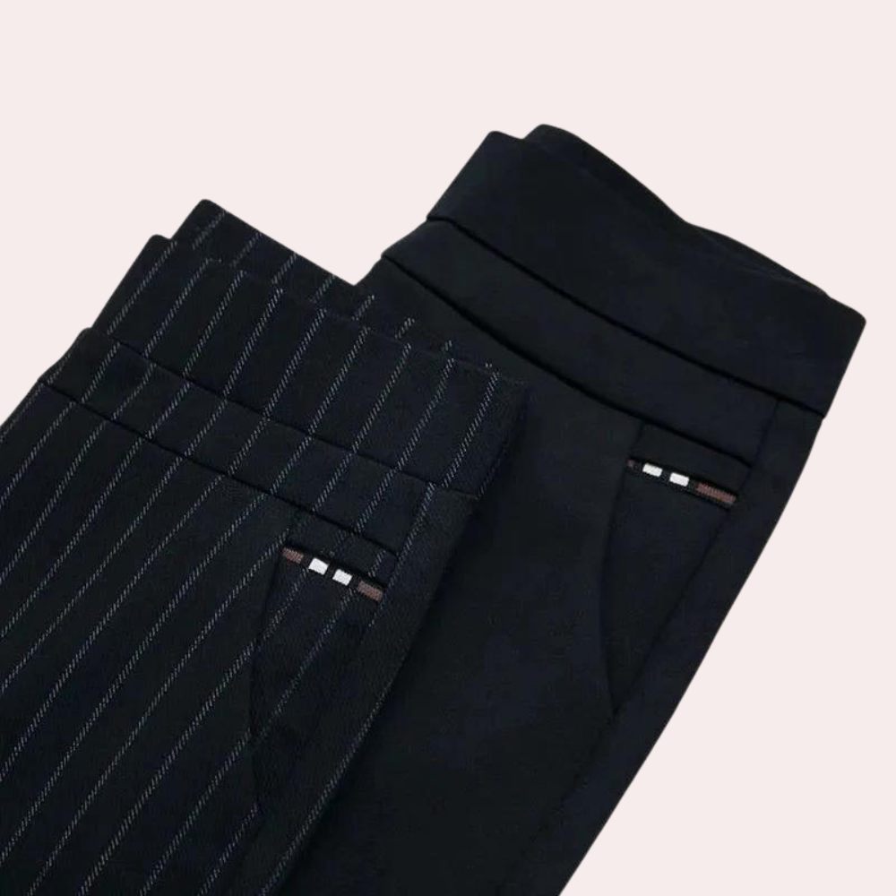 Comfortable women's stretch pants with high waist