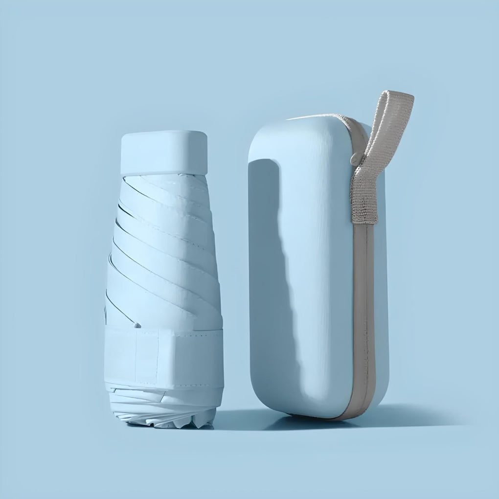 Compact Travel Umbrella and Case