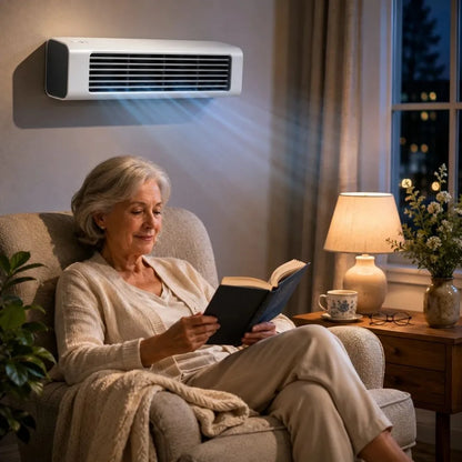 Compact air conditioner with wall mounting