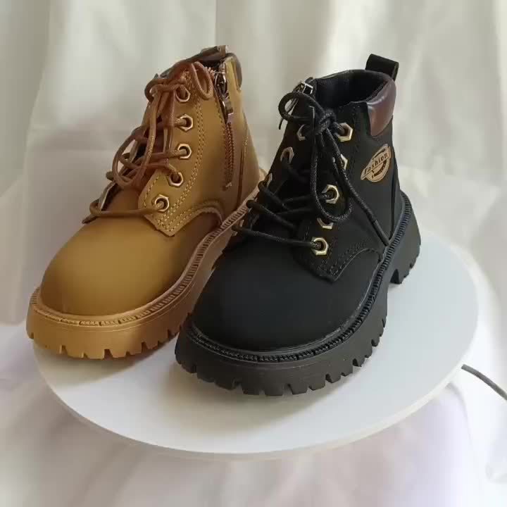 Cool boys' boots with zipper durable non-slip shoes - Jakob