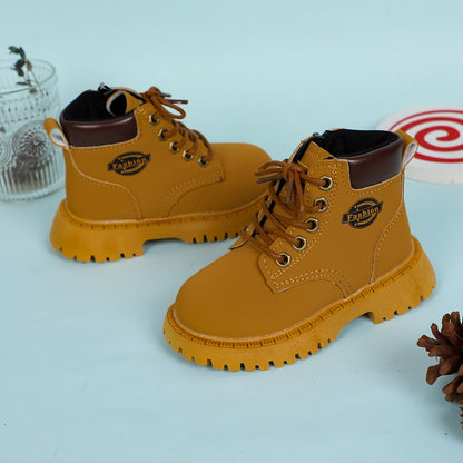 Cool boys' boots with zipper durable non-slip shoes - Jakob