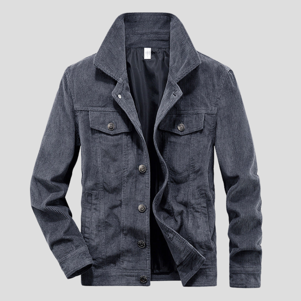 Corduroy Jacket for Men – Slim Fit with Streamlined Style