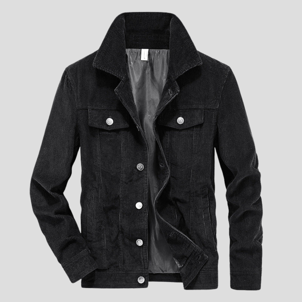 Corduroy Jacket for Men – Slim Fit with Streamlined Style