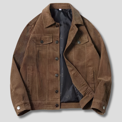 Corduroy Jacket for Men – Slim Fit with Streamlined Style