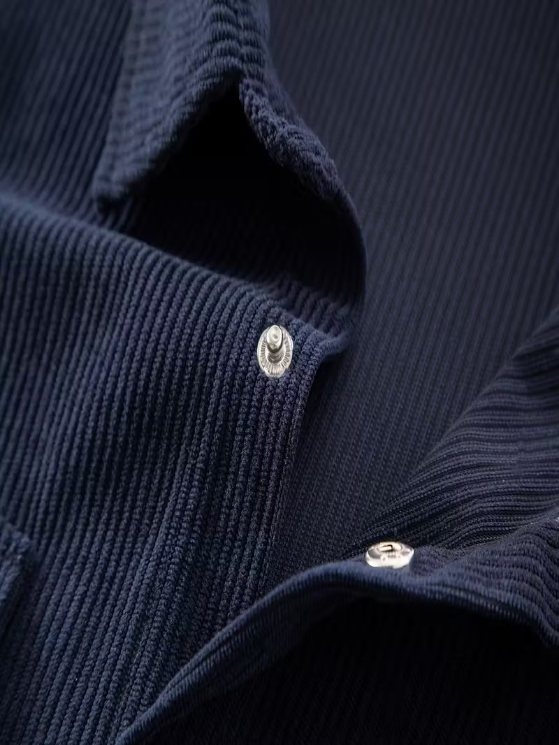 Corduroy jacket with double-breasted buttons