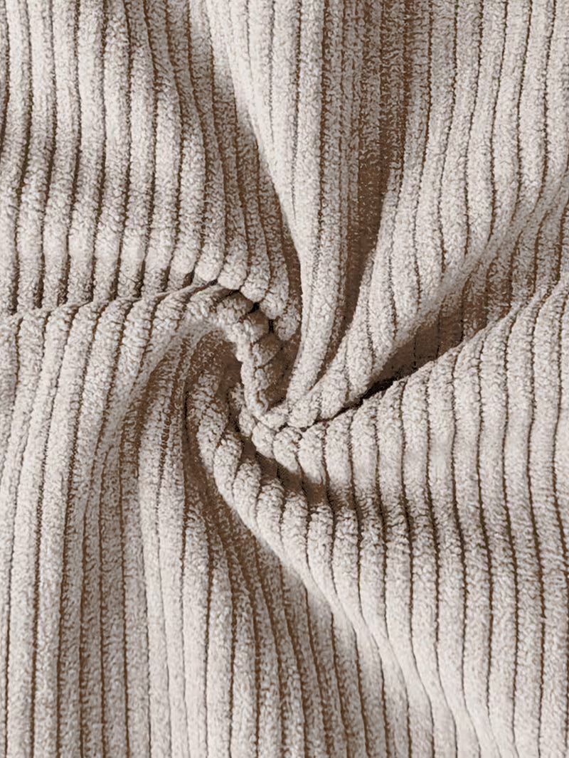 Corduroy jacket with double-breasted buttons