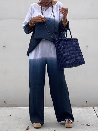 Cotton and Linen Women's Clothing Set - Berryl