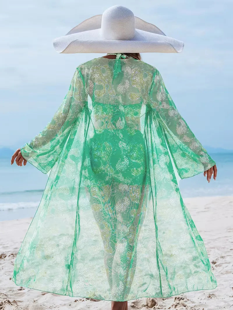 Cover-up with Halter Neck and Shorts