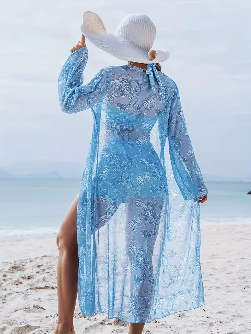 Cover-up with Halter Neck and Shorts