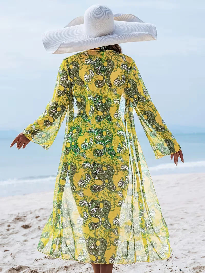 Cover-up with Halter Neck and Shorts