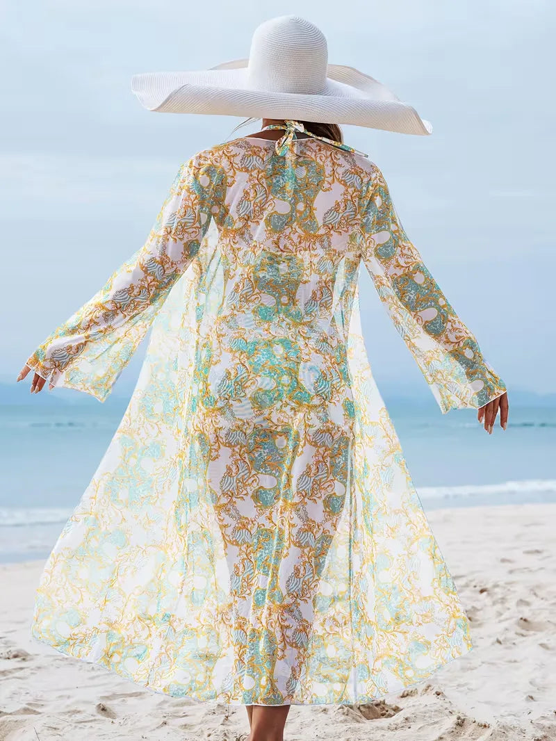 Cover-up with Halter Neck and Shorts